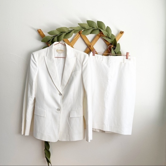 Michael Kors Collection White Skirt Suit
